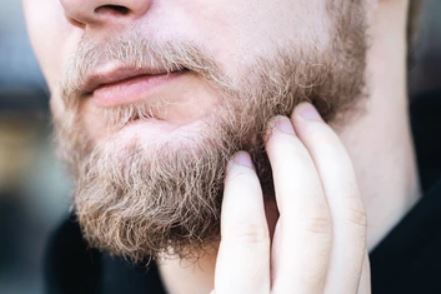 Covering a scar with a beard