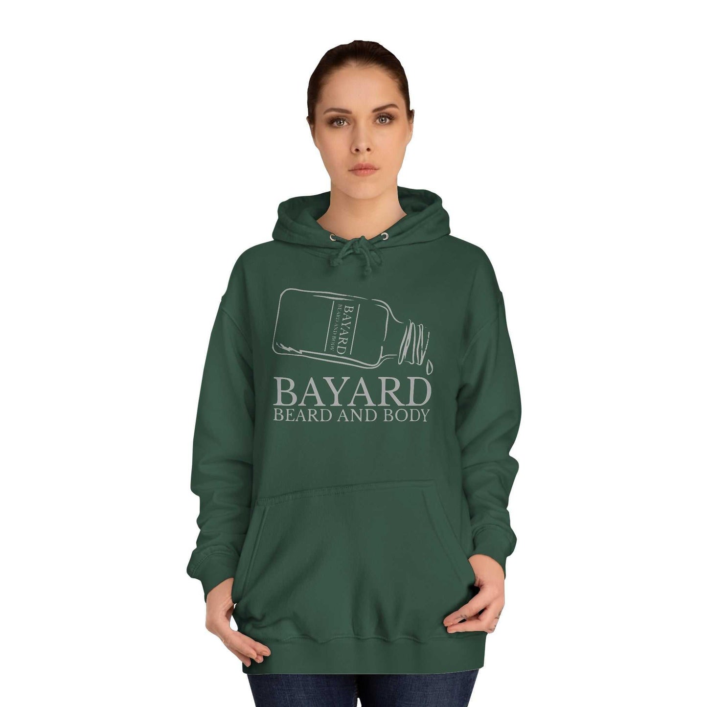 Bayard Logo Hoodie with female model