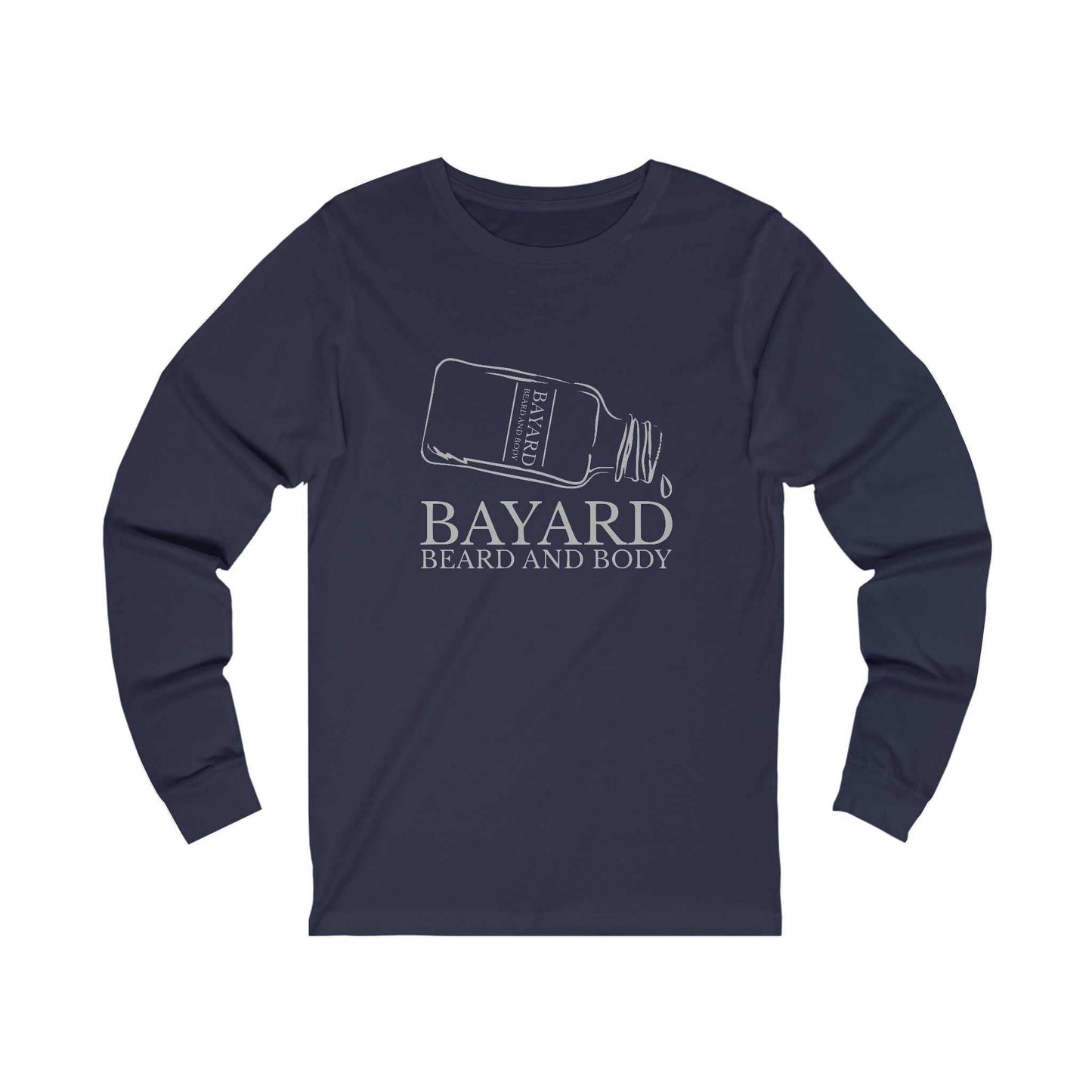 Bayard Beard and Body Long Sleeve Tee heather navy