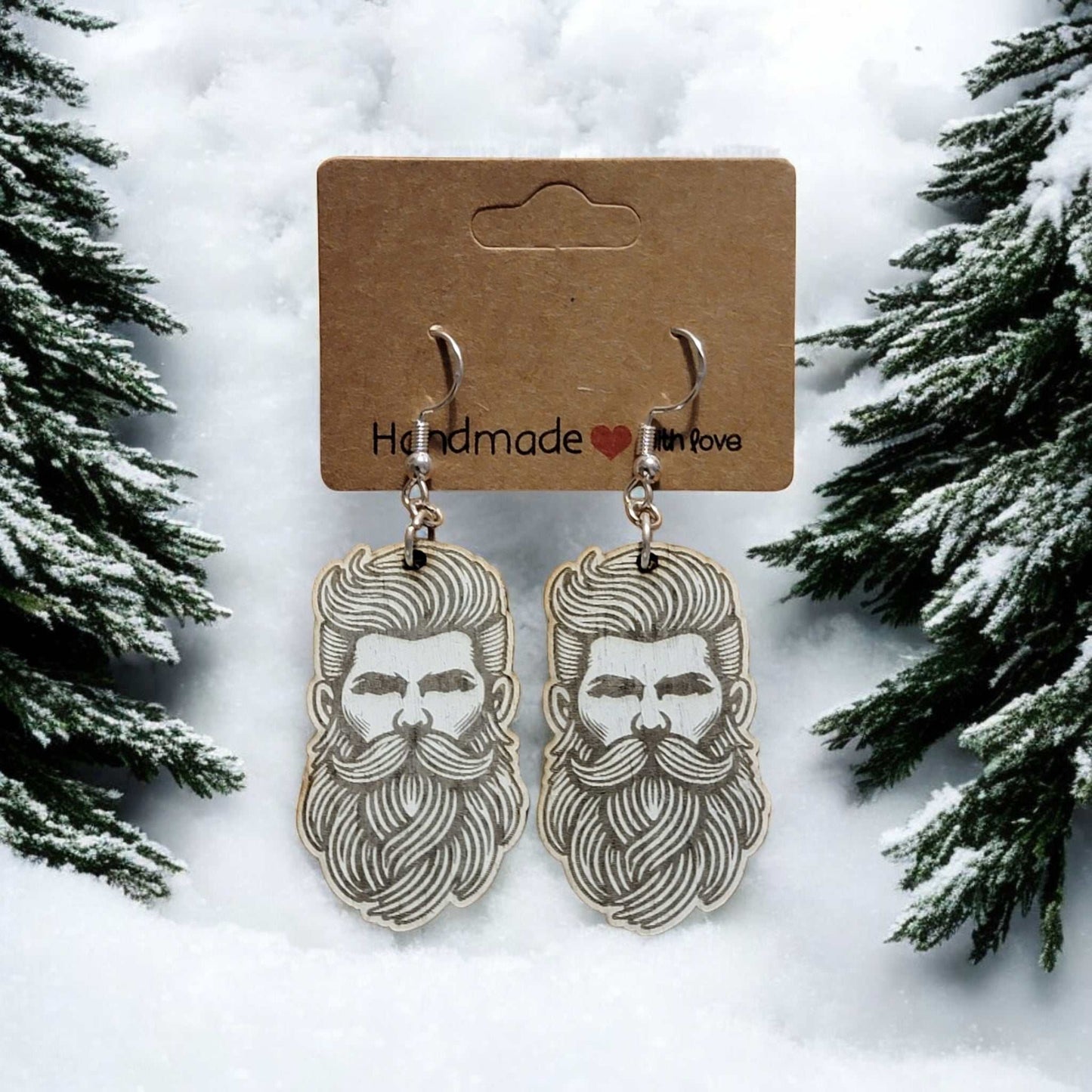 Bayard Beard Earrings White made by Bayard Beard and Body