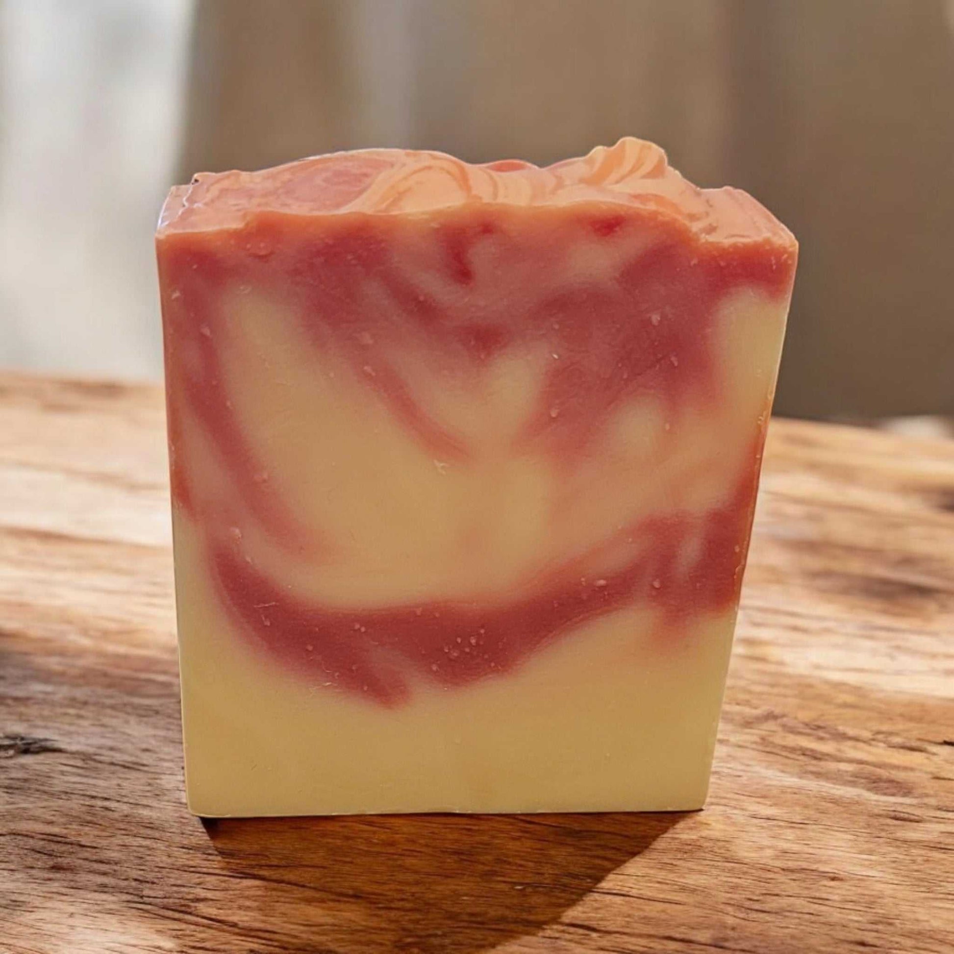 Coldhearted soap on a wood table