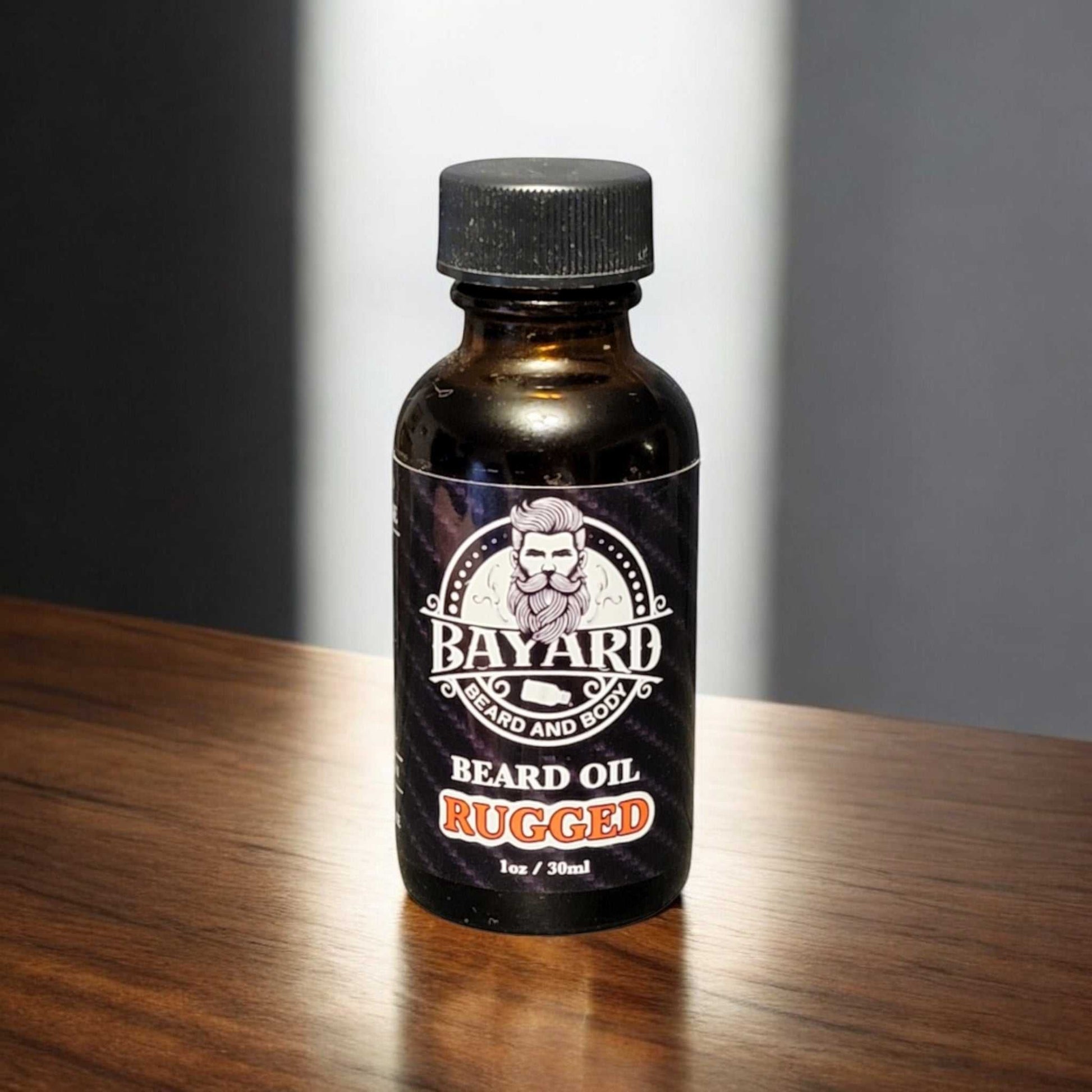 Rugged Beard Oil on a Table