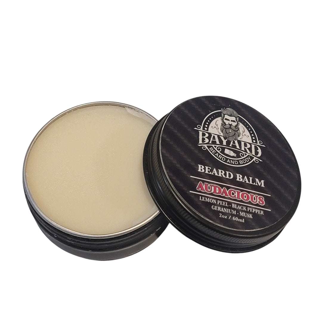 Audacious Beard Balm Lemon Peel, Black Pepper, Geranium and Musk