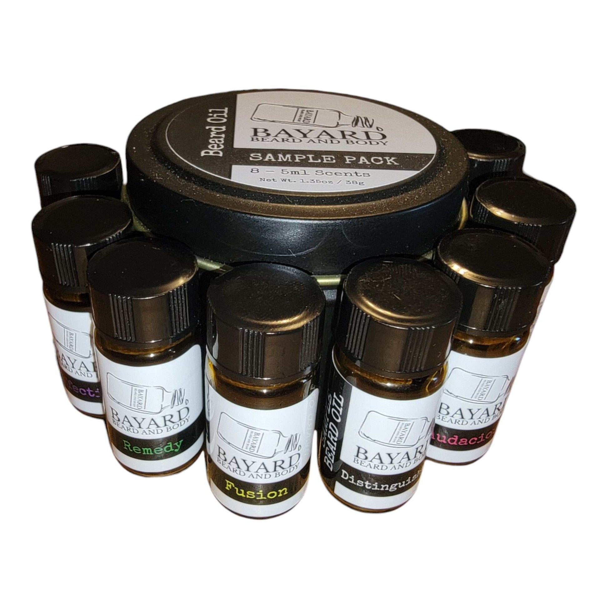  Beard Oil Sample Pack by Bayard Beard and Body.